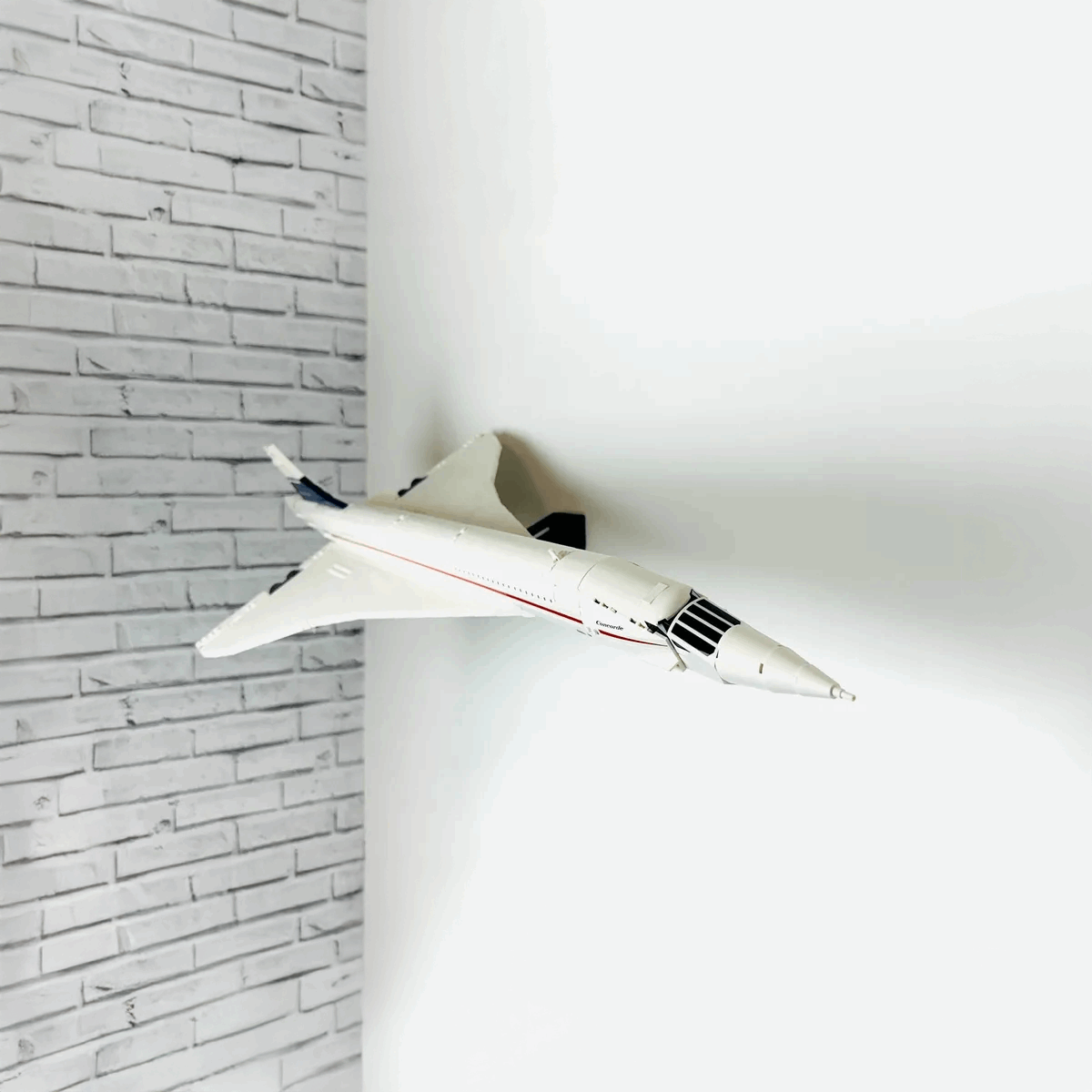 lego concorde wall display stand