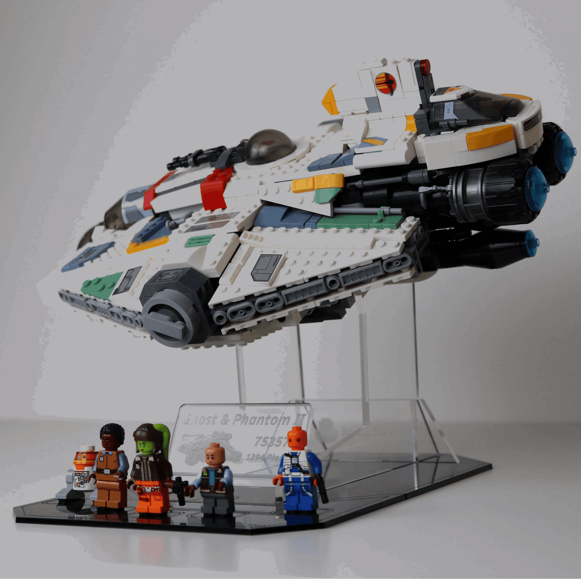 Acrylic Display Stand for The Ghost and Phantom II with Black Base