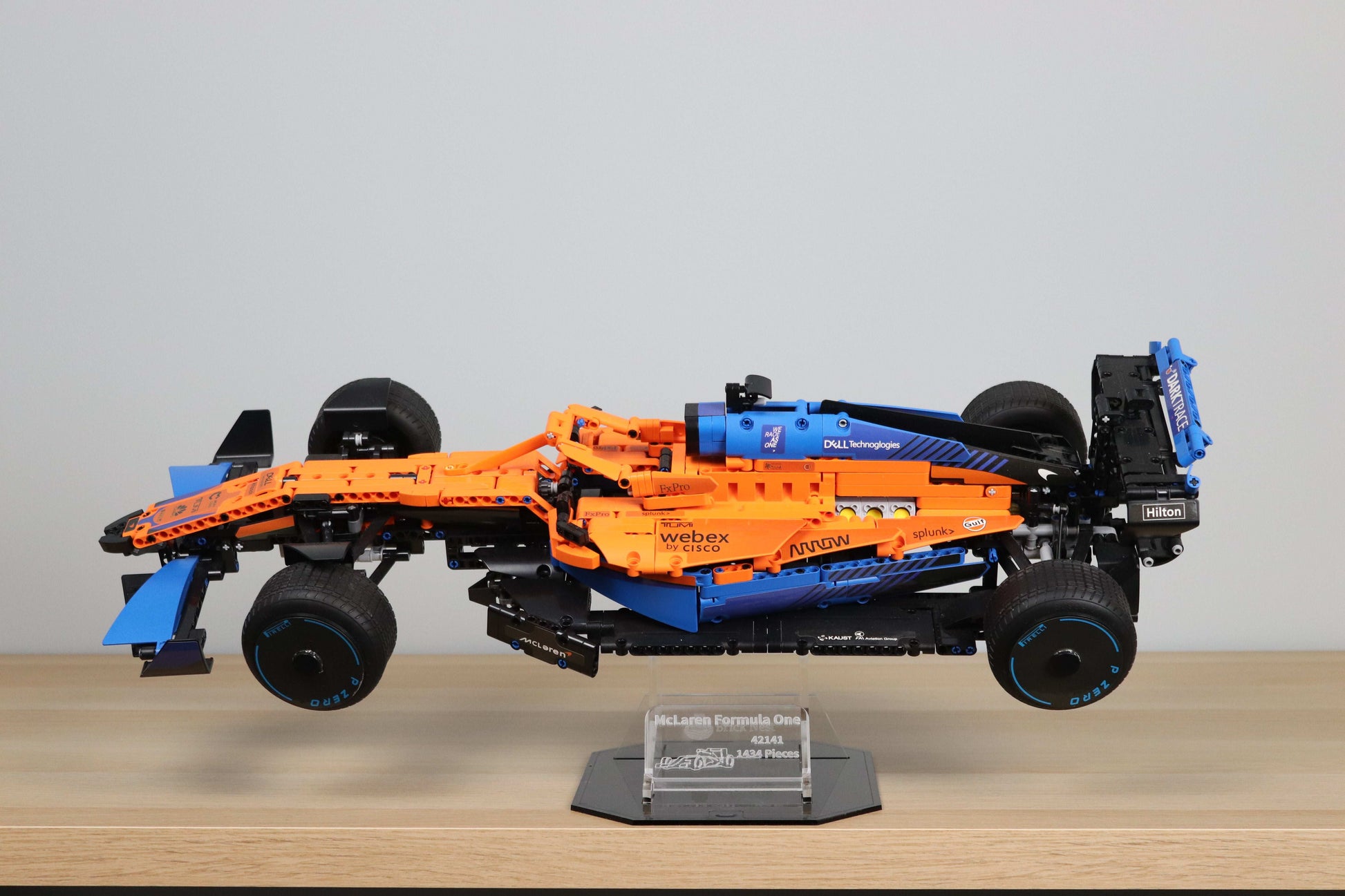 Acrylic Display Stand for Lego Formula one 1 Racecar model car mount clear decor 42141