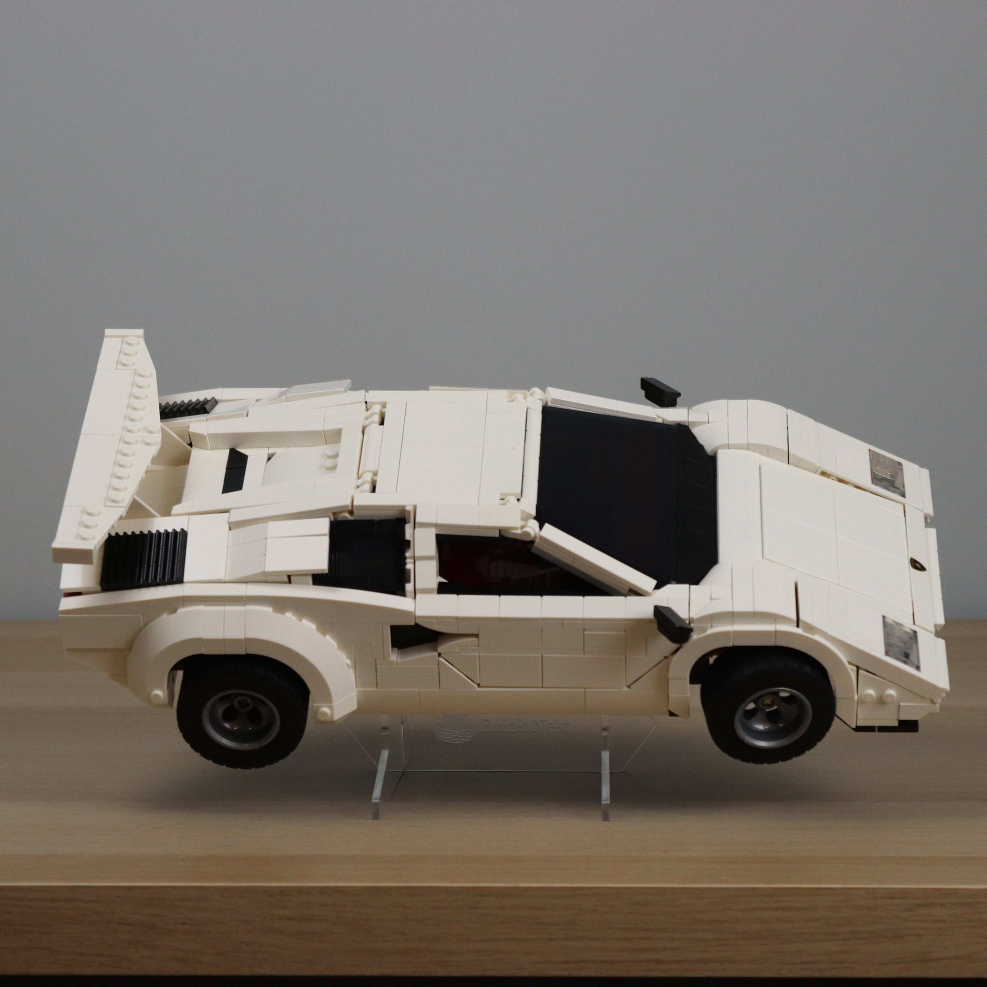 Acrylic Display Stand for Lego Lamborghini countach supercar model car mount clear decor 10337