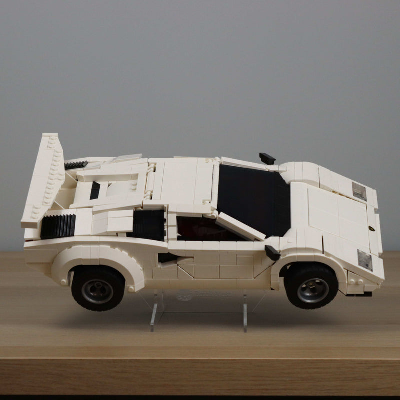 Acrylic Display Stand for Lego Lamborghini countach supercar model car mount clear decor 10337
