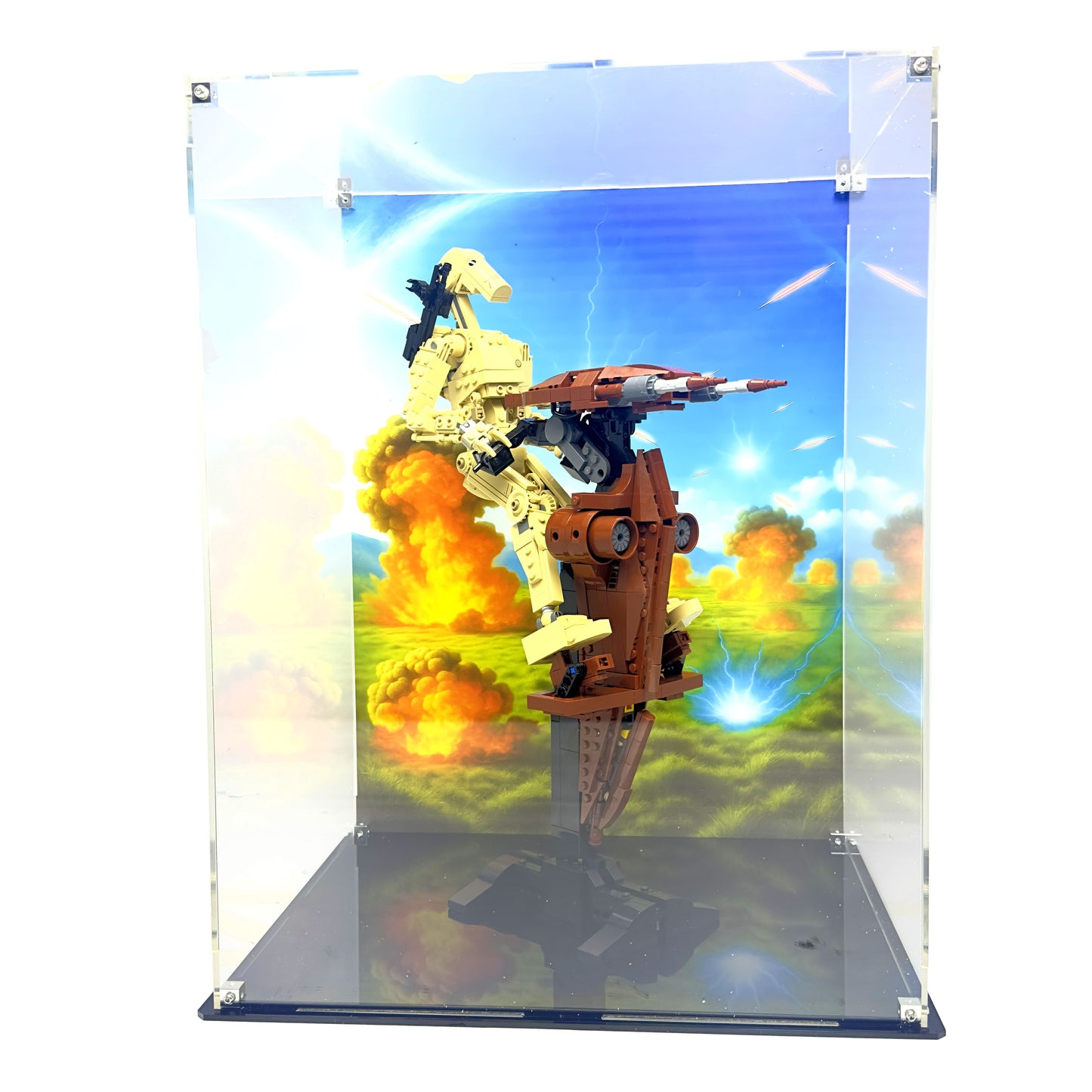 Acrylic Display Case for LEGO Battle Droid with STAP 75428