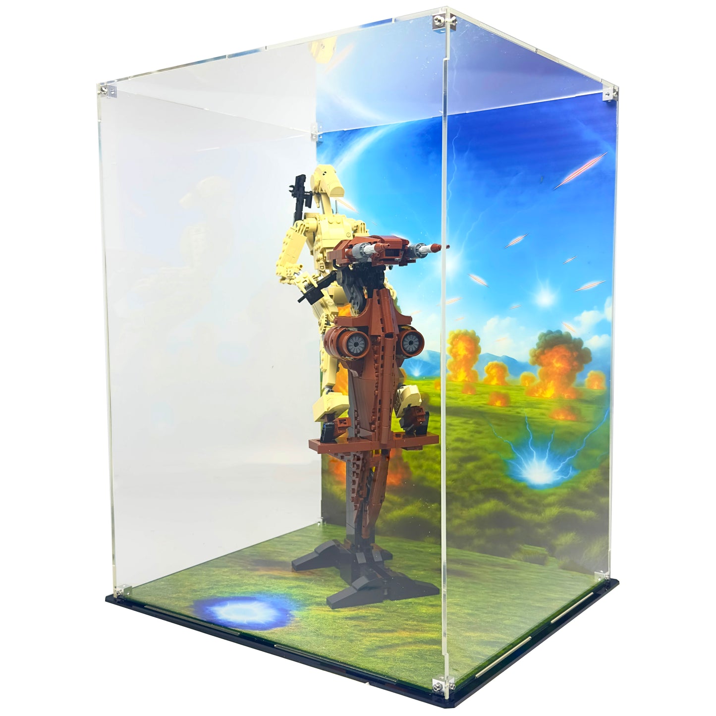 Acrylic Display Case for LEGO Battle Droid with STAP 75428