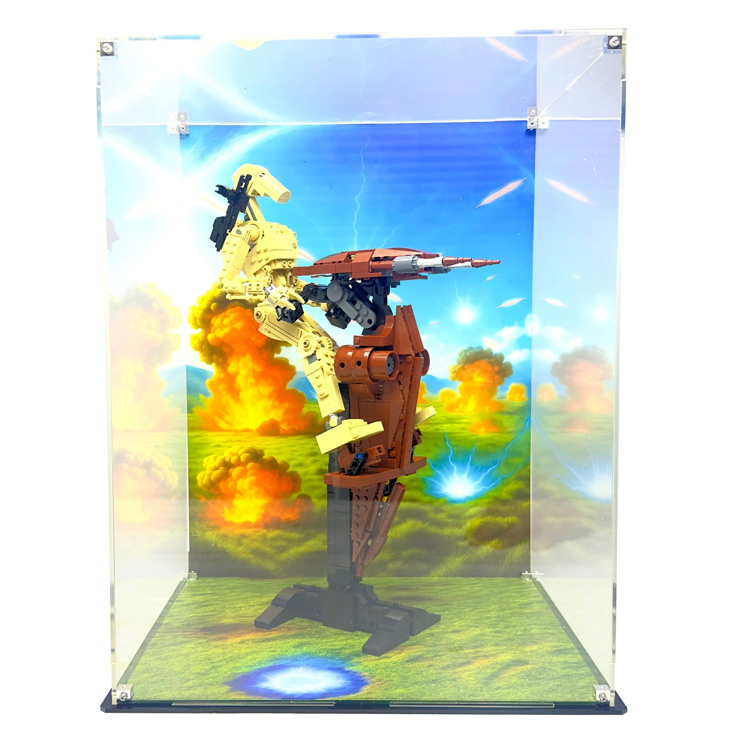 Acrylic Display Case for LEGO Battle Droid with STAP 75428