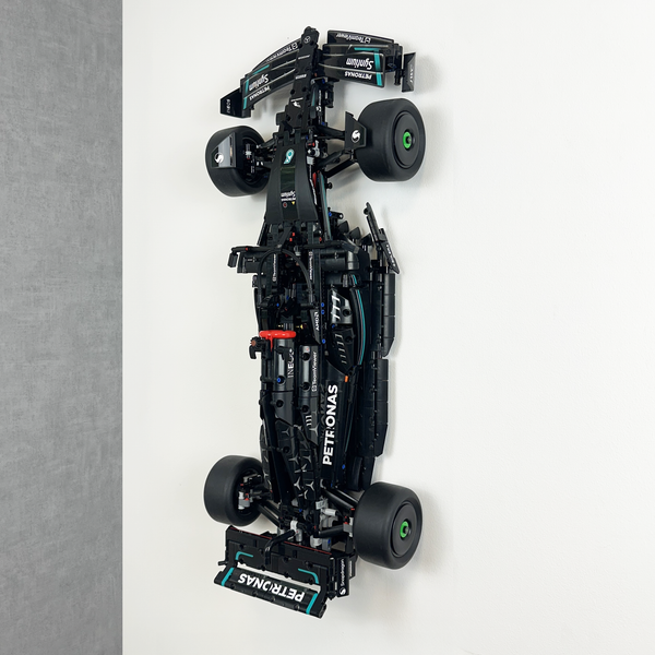 Vertical Wall Display Mount for LEGO® Technic Mercedes F1 Car 42171