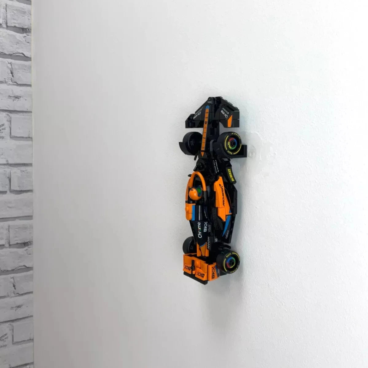 Vertical Wall Display Mount for LEGO® McLaren Speed Chaser F1 76919