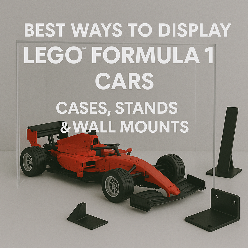 Best Ways to Display LEGO Formula 1 Cars: Cases, Stands & Wall Mounts