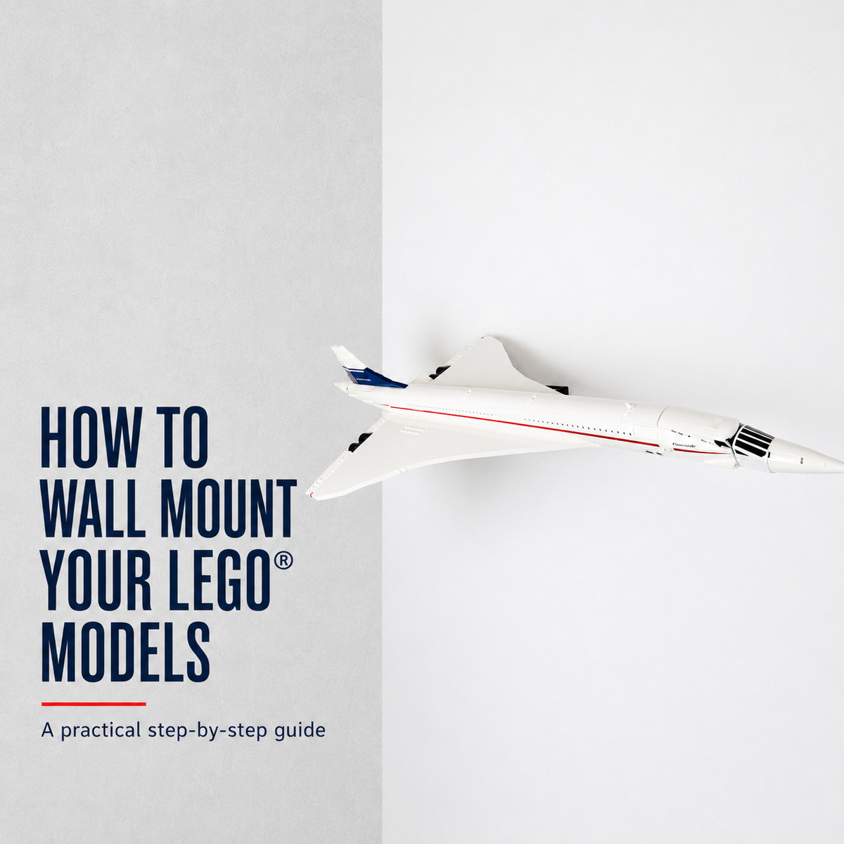 Installing a BrickNest wall mount for a LEGO model