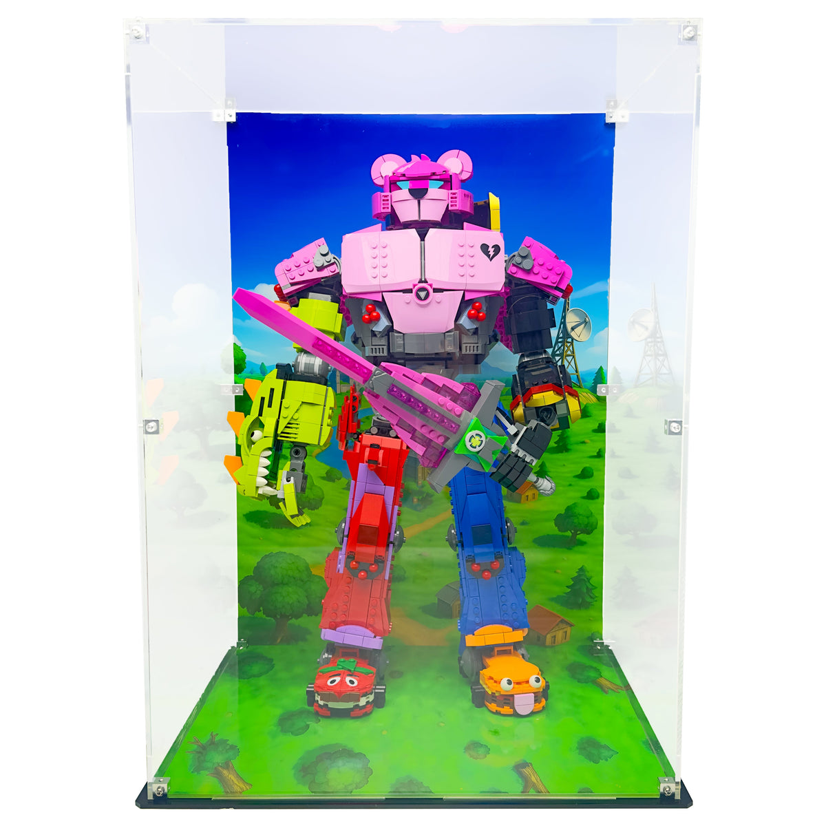 LEGO Fortnite Mecha Team Leader Display Case Assembly Instructions