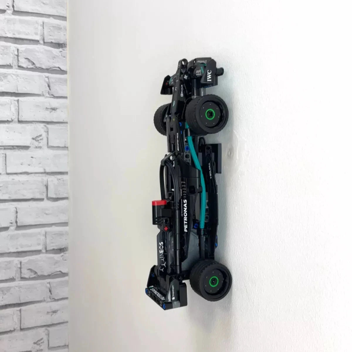 Vertical Wall Display Mount for LEGO® Mercedes Speed Chaser F1 42165
