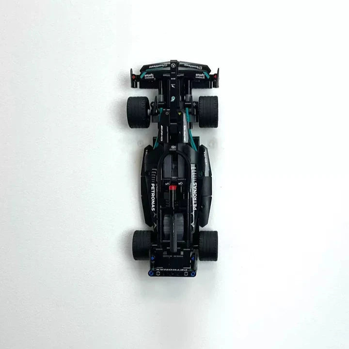 Vertical Wall Display Mount for LEGO® Mercedes Speed Chaser F1 42165
