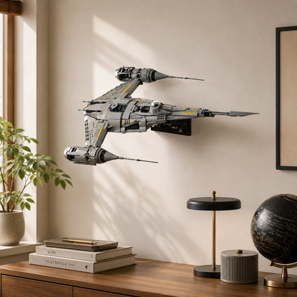 BrickNest wall display mount compatible with LEGO UCS N-1 Starfighter