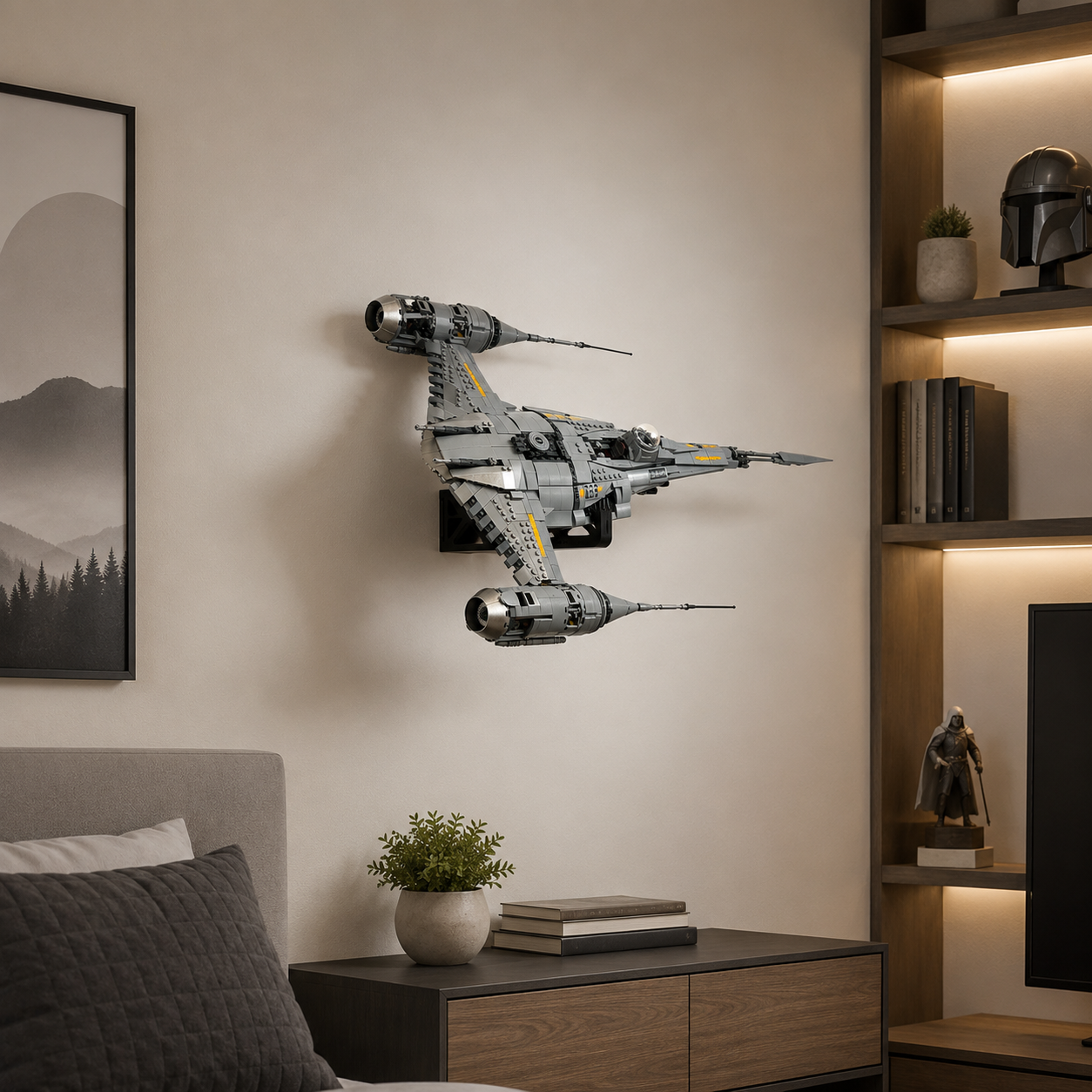 LEGO Star Wars UCS N-1 Starfighter wall display mount