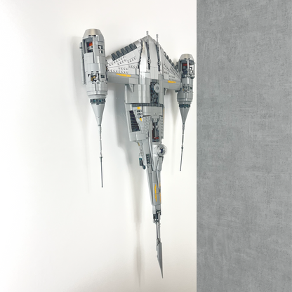 Vertical wall display mount for LEGO UCS The Mandalorian N-1 Starfighter