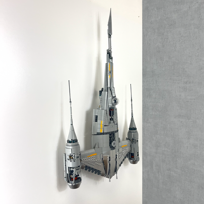 BrickNest wall display mount compatible with LEGO UCS N-1 Starfighter