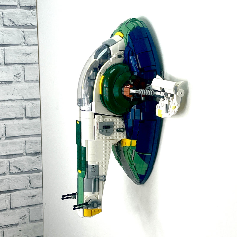 Wall Display Mount compatible with Lego Jango Fett's Firespray-Class Starship (75409)