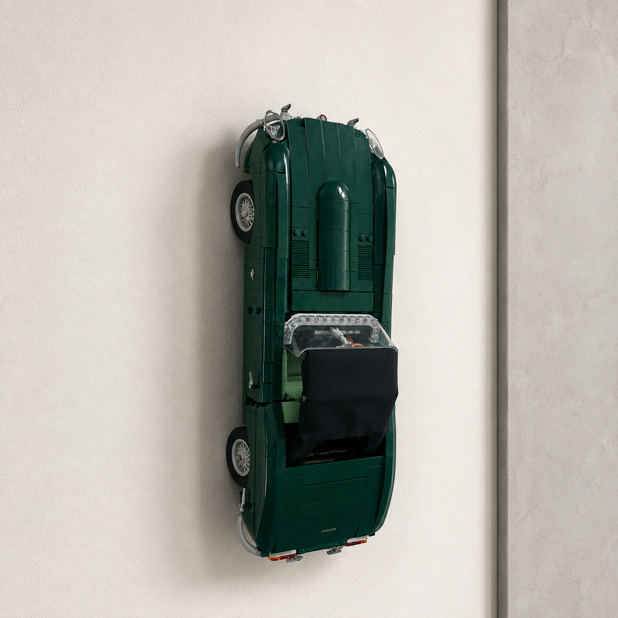 Vertical Wall Mount Compatible with LEGO Icons Jaguar E-Type 11381