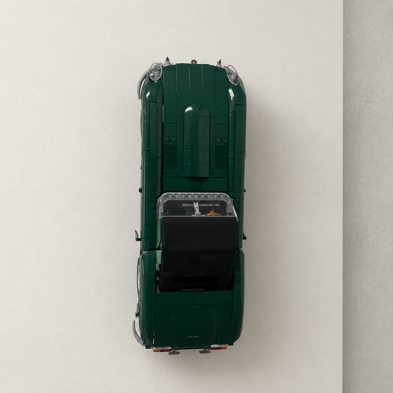 Vertical Wall Mount Compatible with LEGO Icons Jaguar E-Type 11381