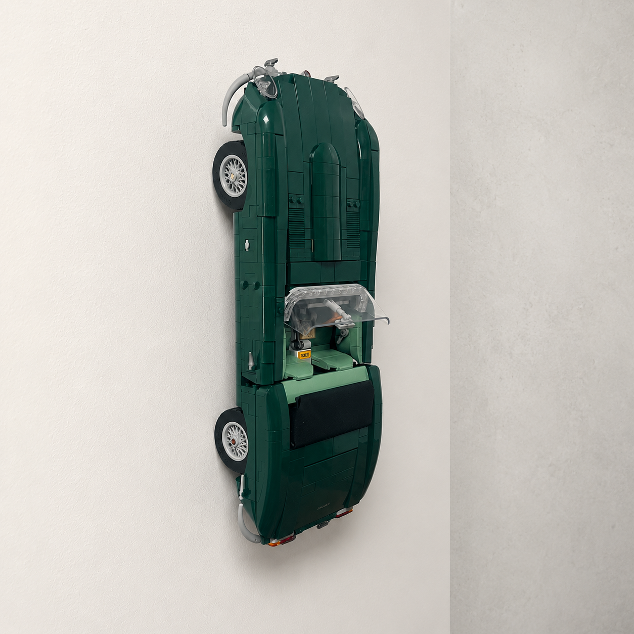 Vertical Wall Mount Compatible with LEGO Icons Jaguar E-Type 11381