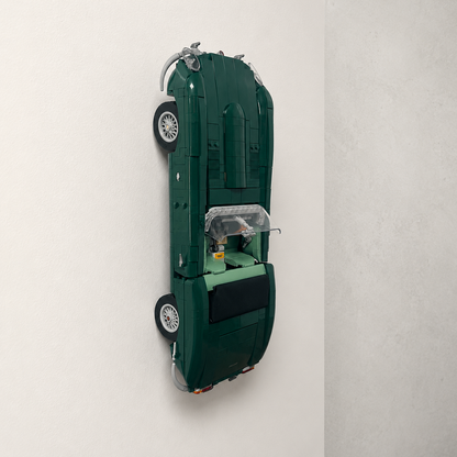 Vertical Wall Mount Compatible with LEGO Icons Jaguar E-Type 11381