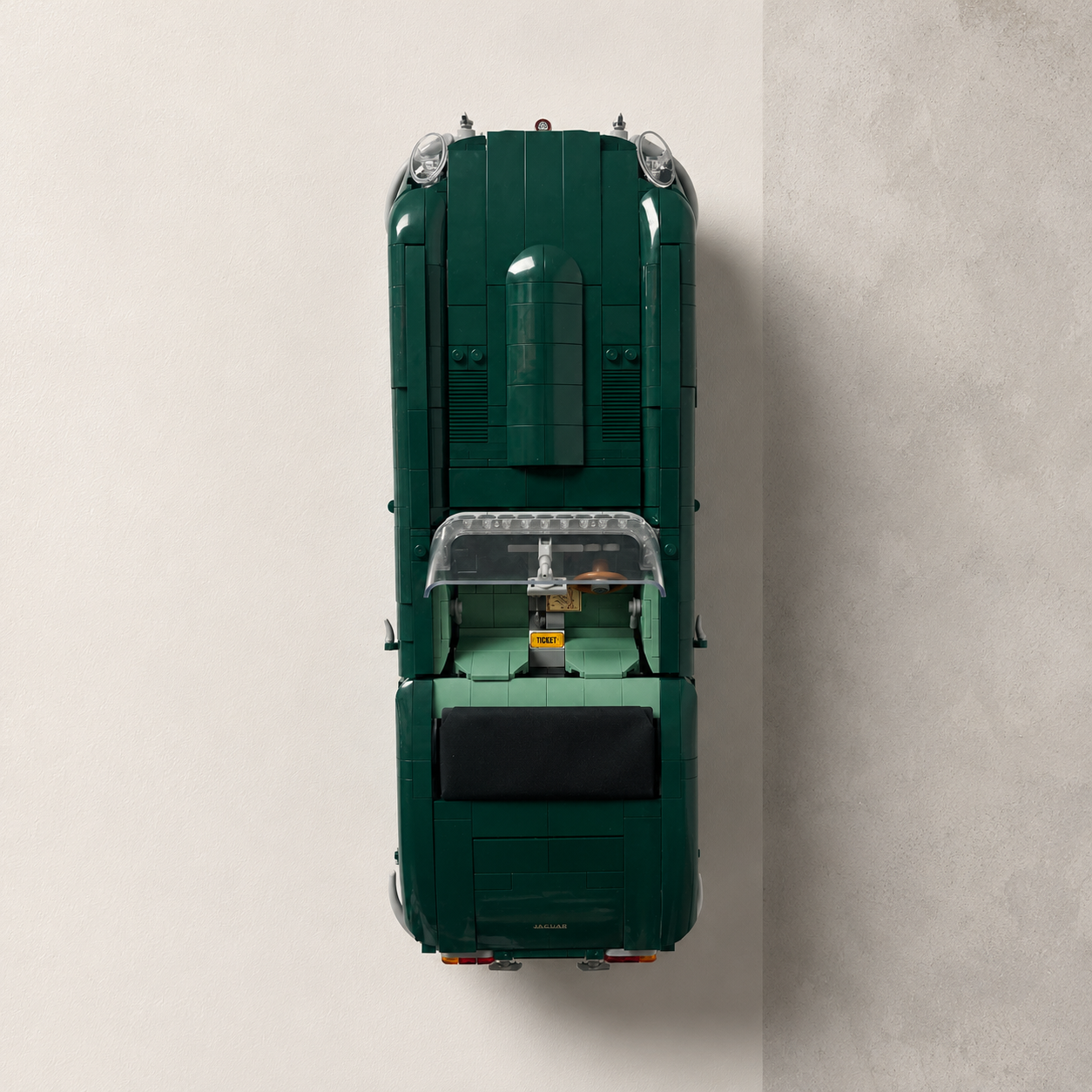 Vertical Wall Mount Compatible with LEGO Icons Jaguar E-Type 11381