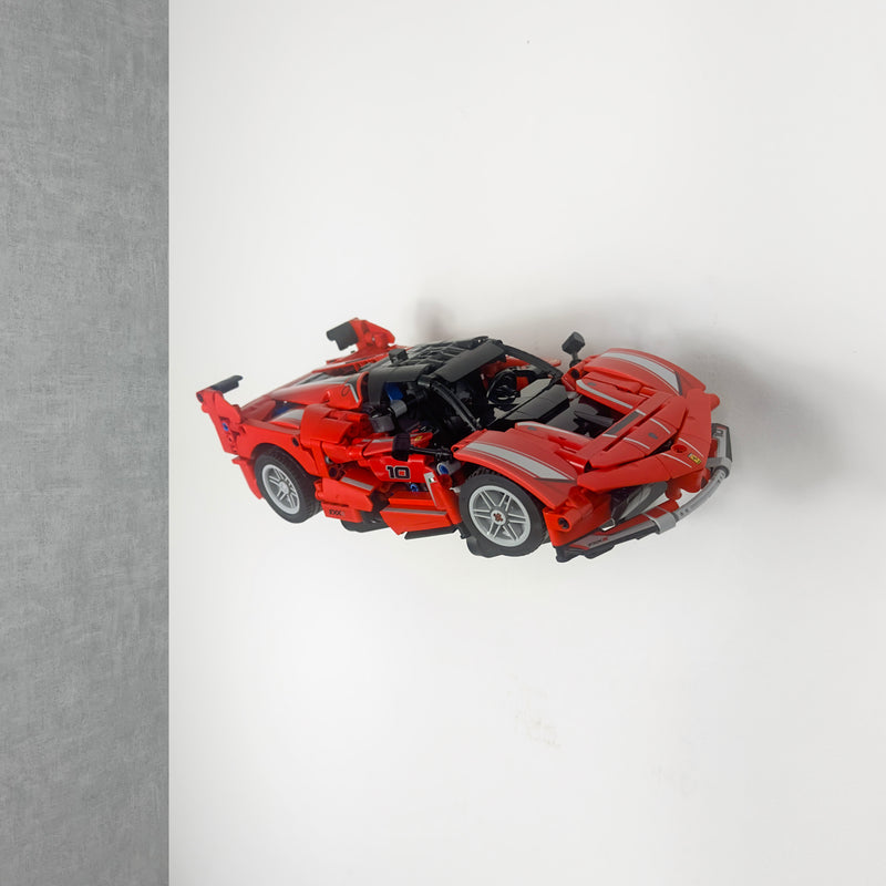 Angled LEGO Wall Display Mount for LEGO® Technic Ferrari FXX K (42212)