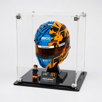 Dust protection case for LEGO F1 helmet collector set