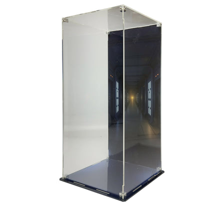 Ultimate acrylic display case with printed base and back for LEGO UCS K-2SO Security Droid