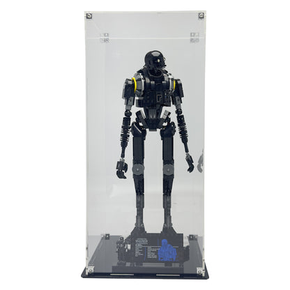 High-clarity acrylic case for LEGO UCS K-2SO Security Droid model