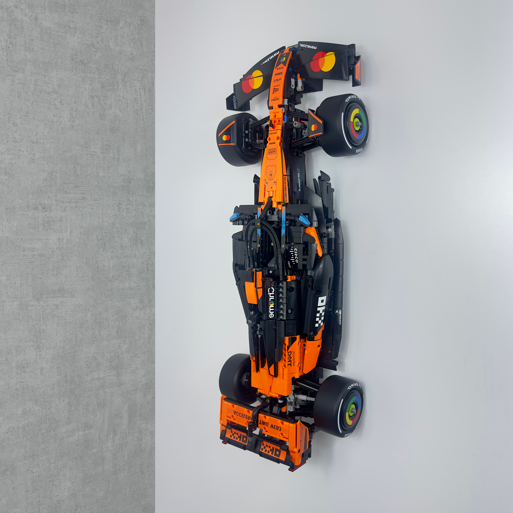 LEGO Mcl39 Wall Display - Vertical Wall Mount for LEGO F1 Sets