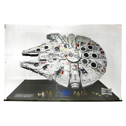Premium acrylic LEGO display case for UCS Falcon