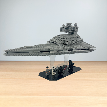 Acrylic Display Stand with Black Base Plate for LEGO Star Destroyer 75394