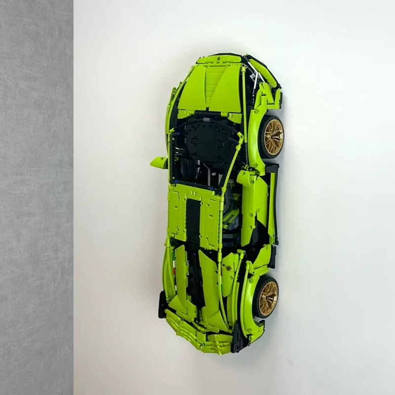 Vertical Wall Mount  Display Stand for LEGO® Lamborghini Sián FKP 37