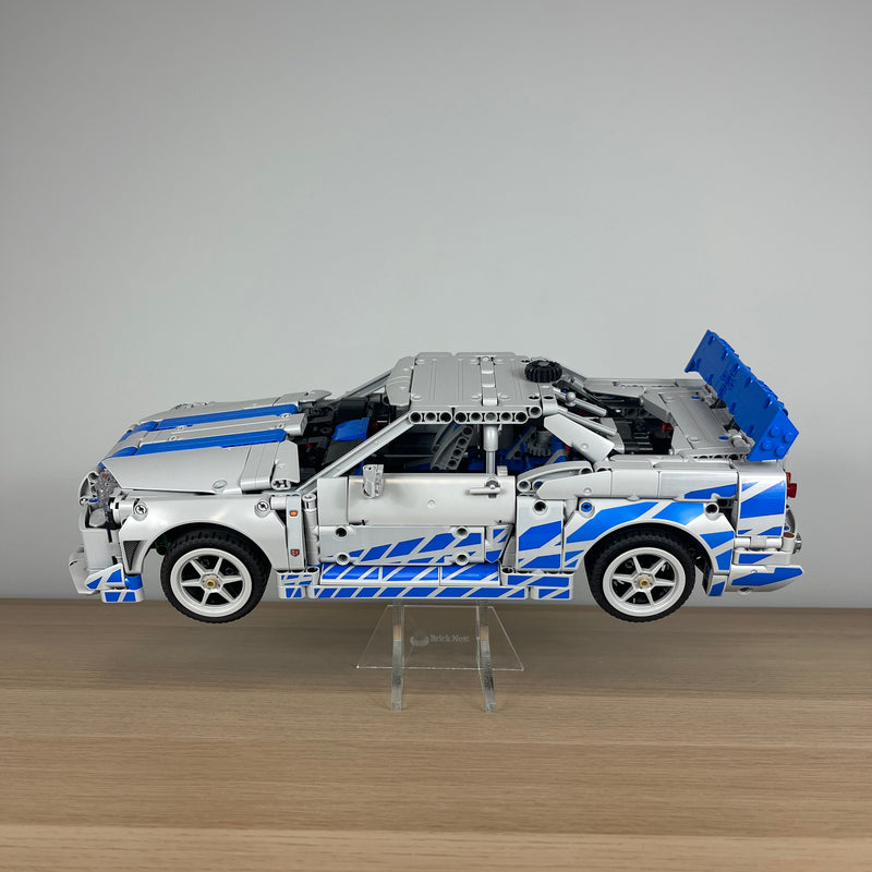 Acrylic Display Stand compatible with Lego Nissan Skyline GT-R (R34) (42210)