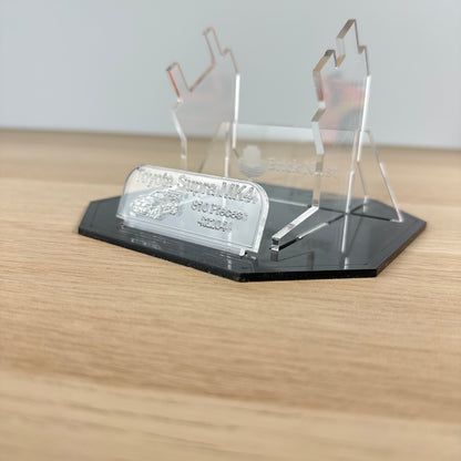 Lego Toyota Supra MK4 Acrylic Display Stand with Black Base Plate