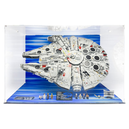 Dustproof LEGO Star Wars display for UCS Millennium Falcon