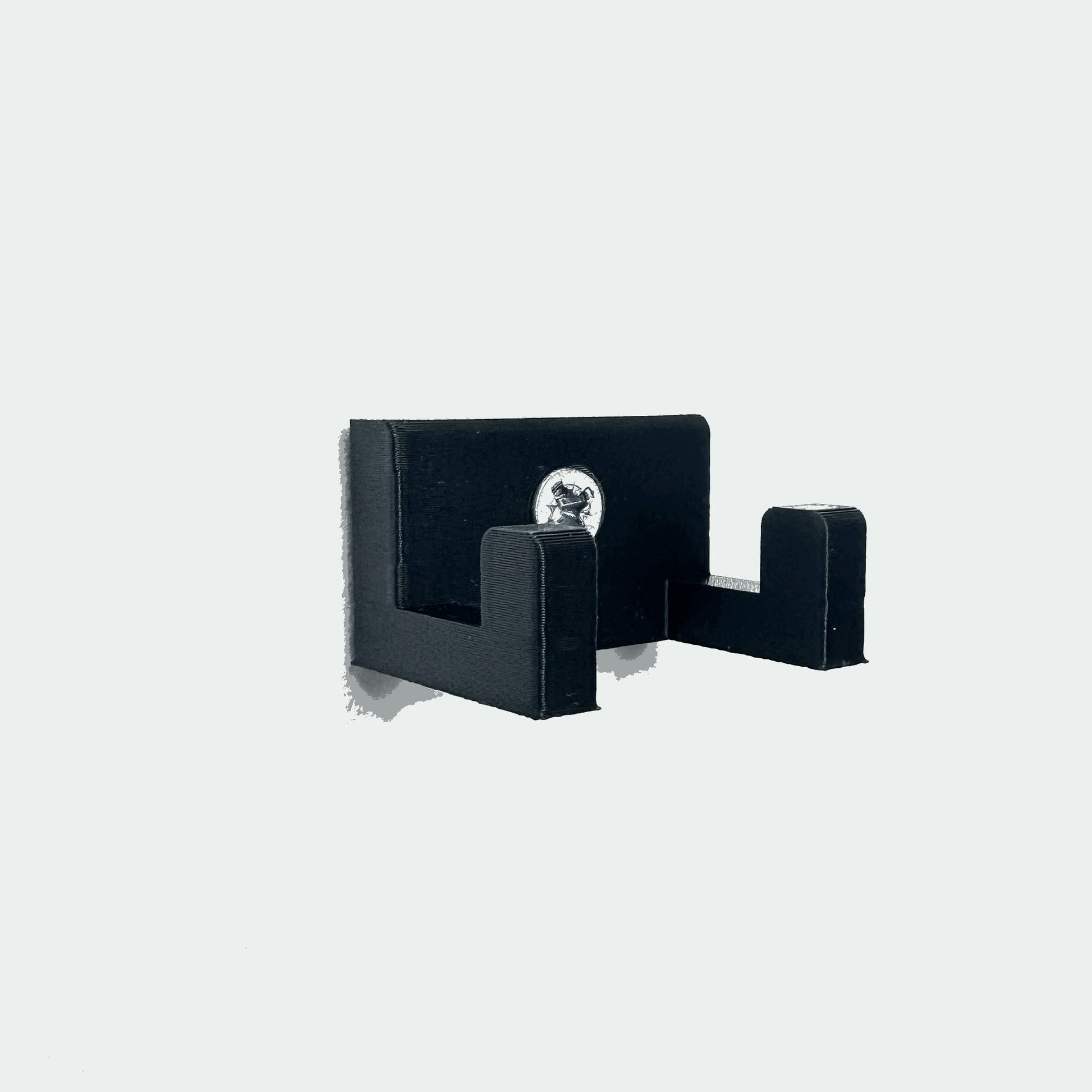 LEGO Red Bull F1 car 42206 secured on vertical wall display holder without car