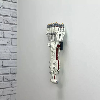 Vertical Wall Display Mount for LEGO® Tantive IV 75376
