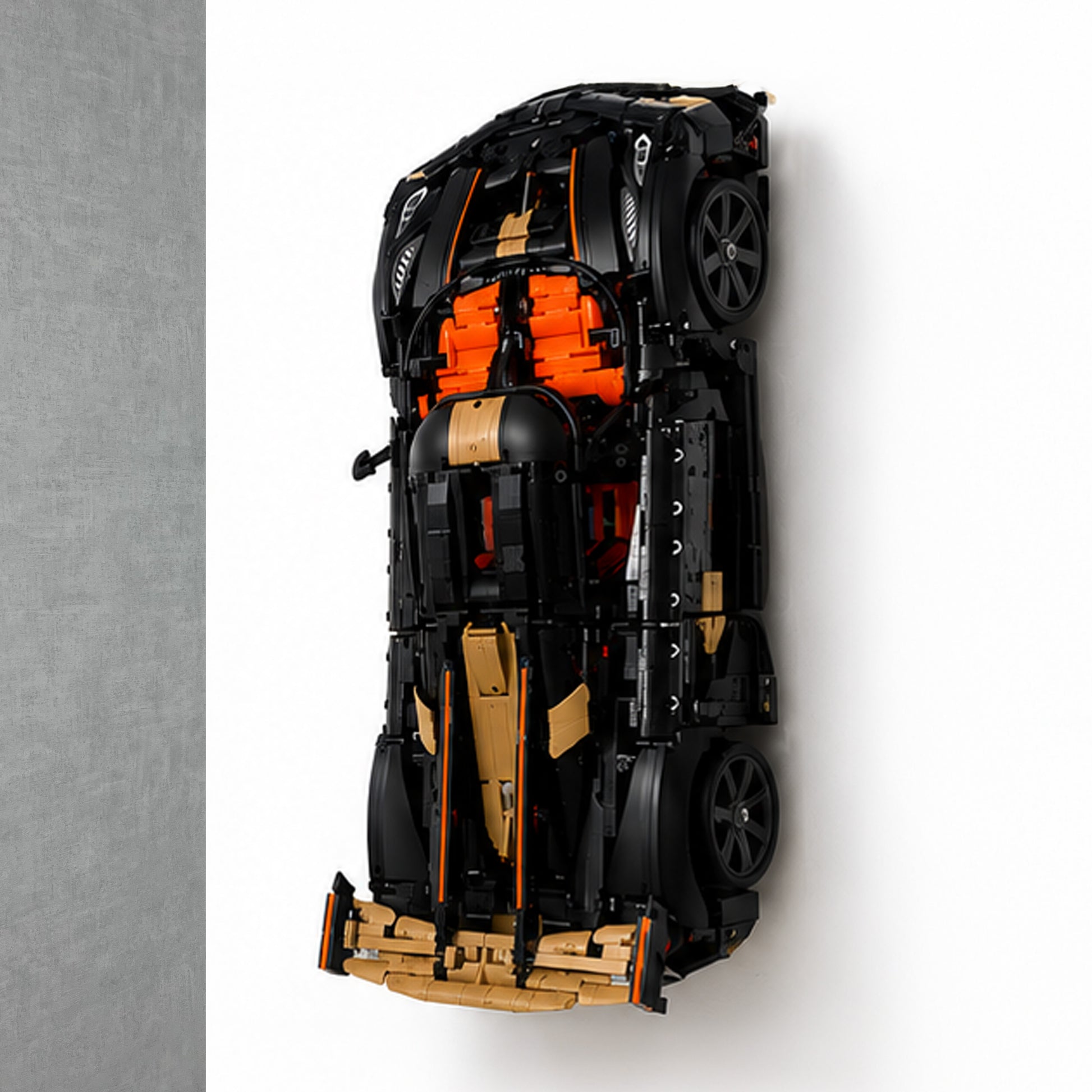 Vertical wall mount for LEGO Technic Koenigsegg Sadair’s Spear Megacar 42232