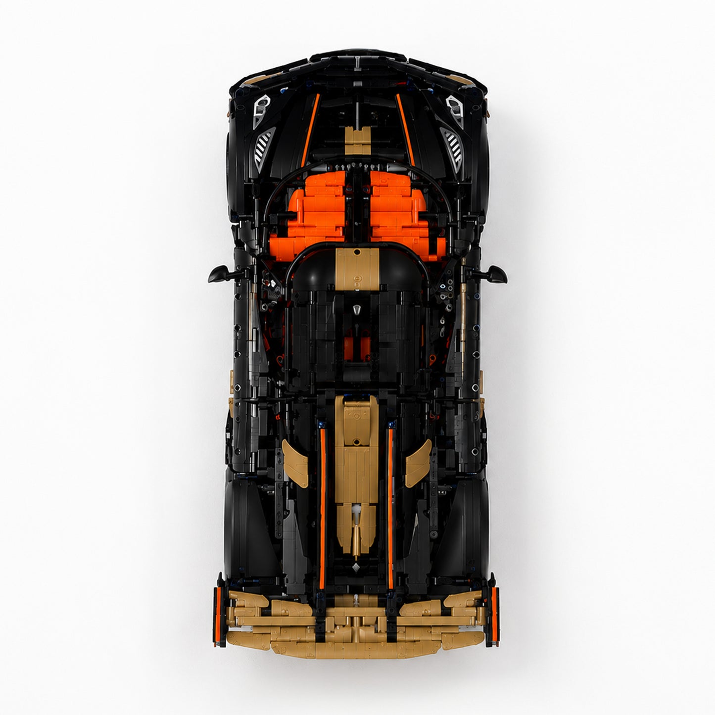 LEGO Koenigsegg 42232 displayed vertically on a black BrickNest wall mount