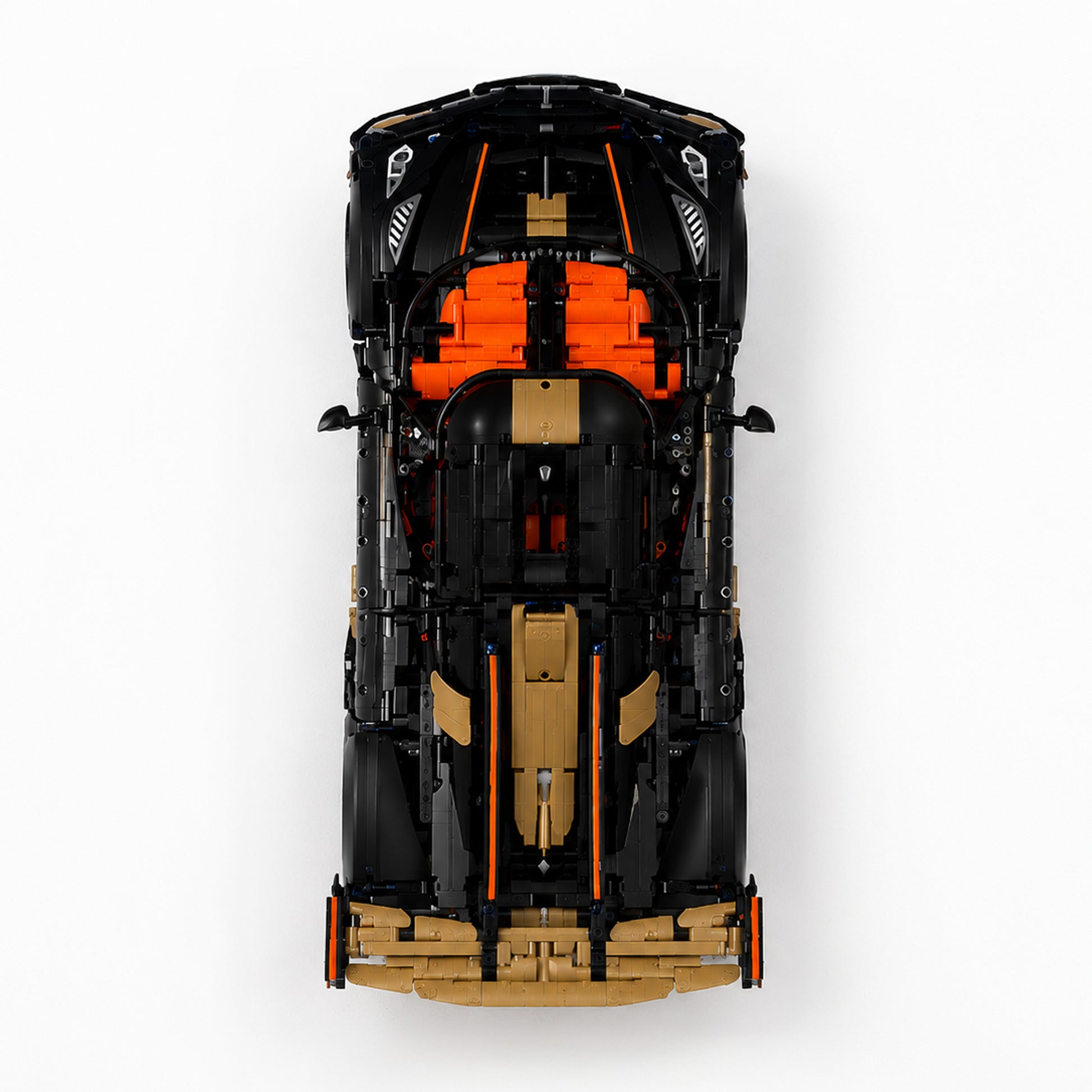 LEGO Koenigsegg 42232 displayed vertically on a black BrickNest wall mount