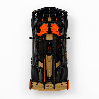 LEGO Koenigsegg 42232 displayed vertically on a black BrickNest wall mount